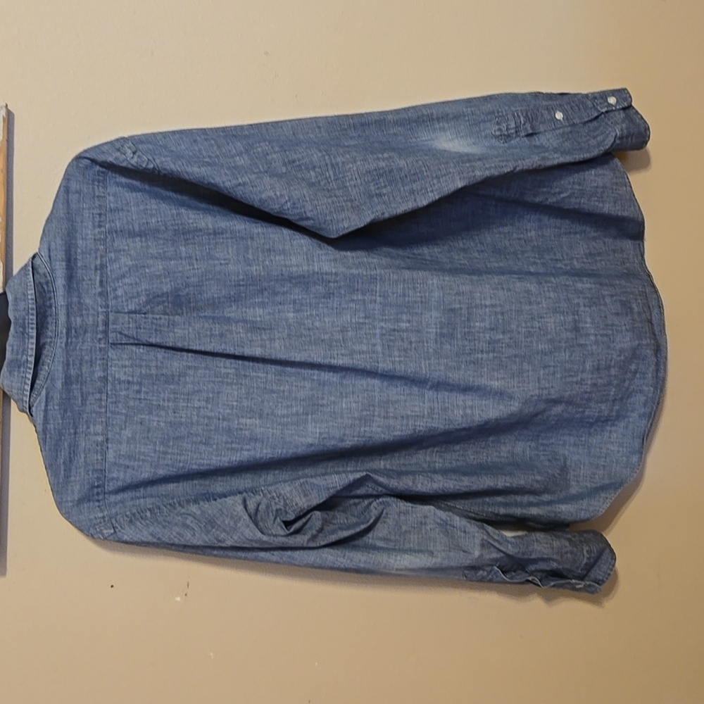 Men's Ralph Lauren Denim Blue Button-Down Shirt Sz Large - Picture 5 of 7